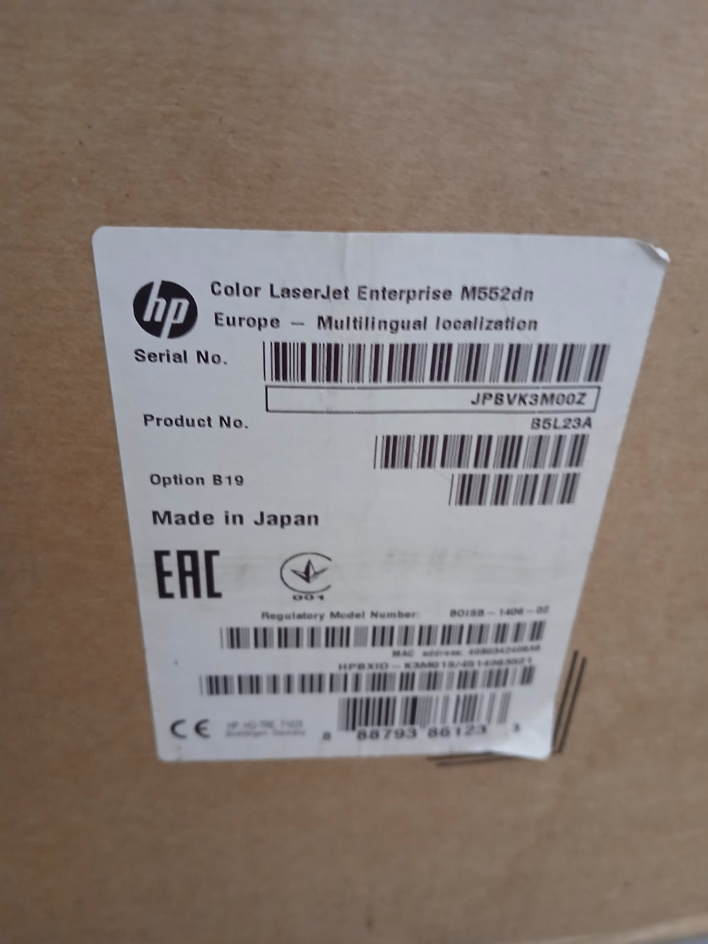 HP Color Laser Jet Enterprise M552dn Farblaserdrucker Duplex LAN Airprint Win 11