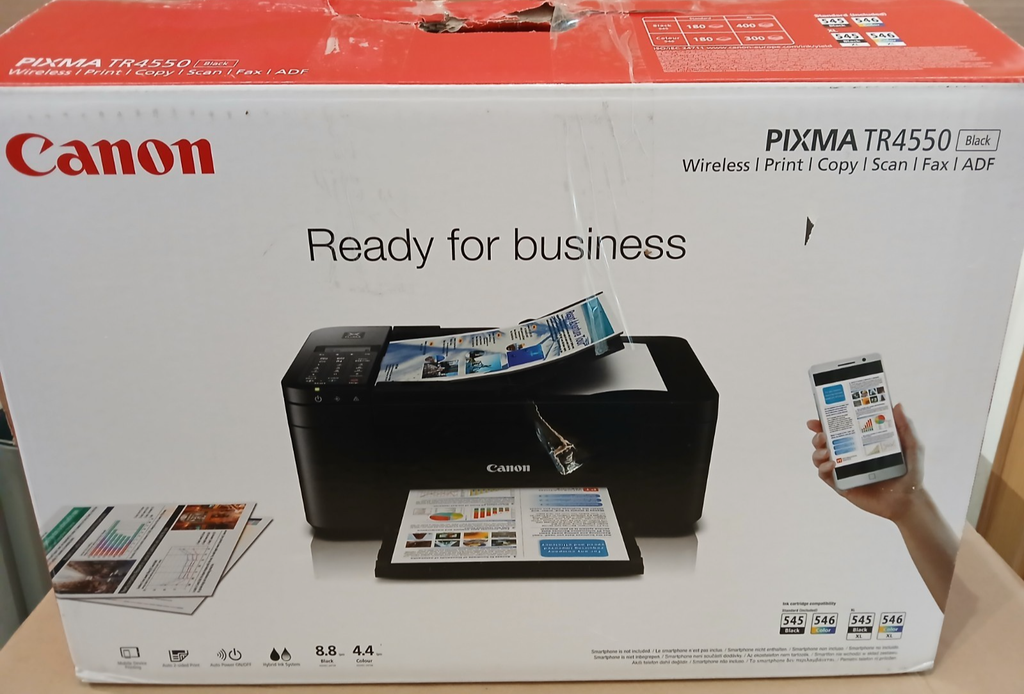Canon PIXMA TR4550 Tinten-Multifunktionsdrucker Duplex ADF WLAN Airprint Win 11