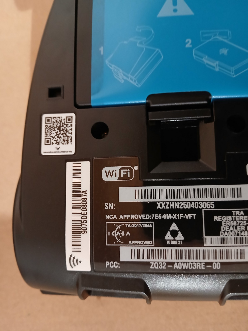 Zebra ZQ320 Plus Thermodirekt Etikettendrucker Outdoor USBC BT WLAN NFC 203 dpi