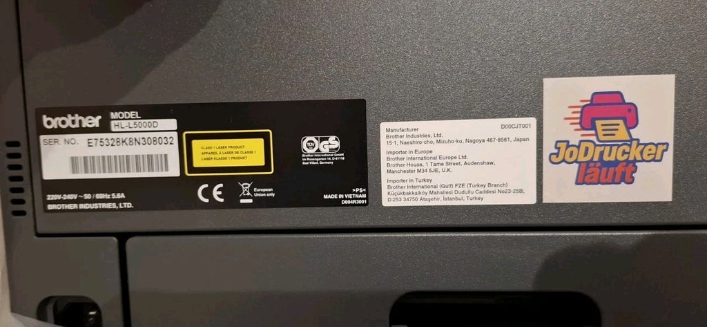 Brother HL-L5000D S/W Laserdrucker Duplex PDF Direkt XPS USB 2.0 Mac OS Win 11