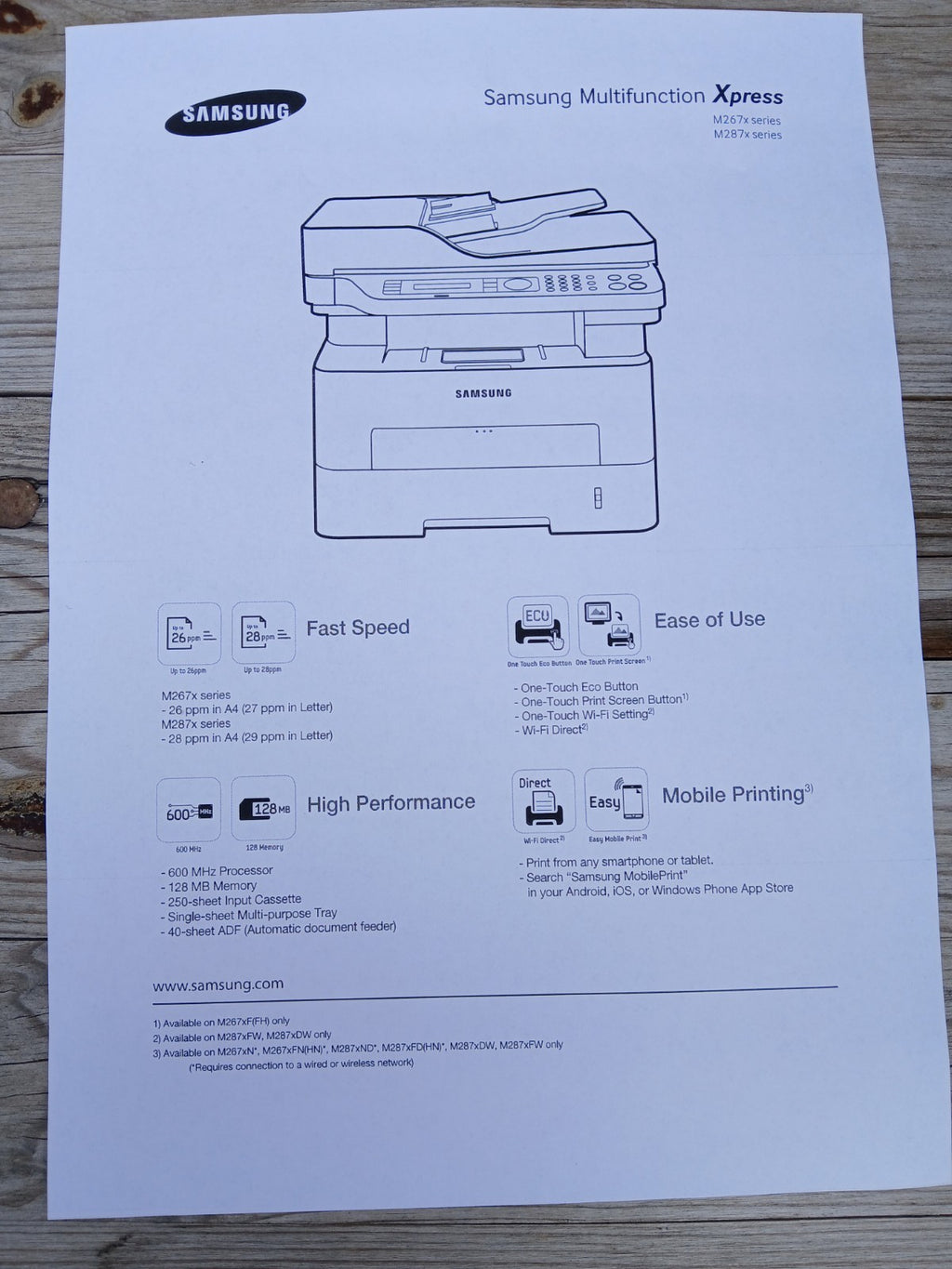 Samsung Xpress M2675FN Laser 4-in-1 Multifunktionsdrucker ADF LAN USB 2.0 Win 11