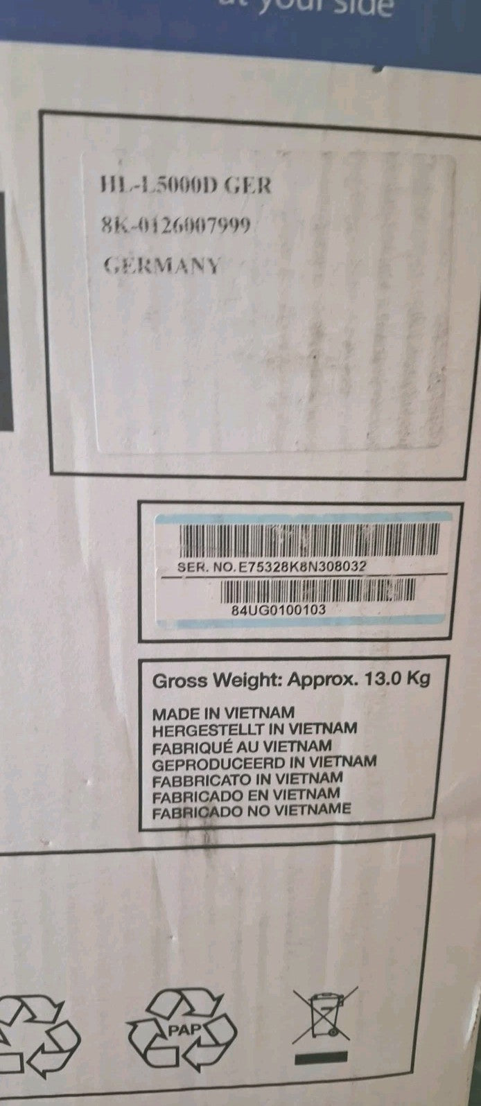 Brother HL-L5000D S/W Laserdrucker Duplex PDF Direkt XPS USB 2.0 Mac OS Win 11