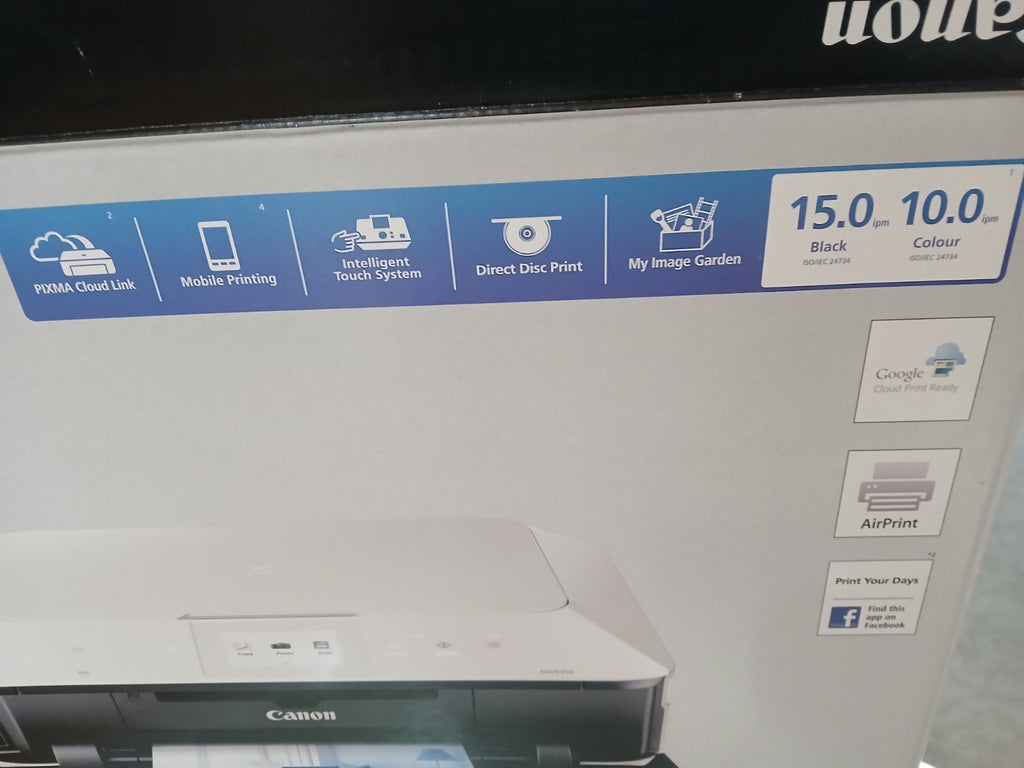 Canon Pixma MG6350 Drucker WHITE wie Neu! Unbenutzt & Vollständig! Blitzversand!