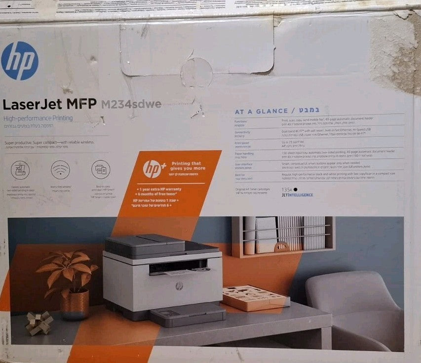 HP LaserJet MFP M234sdw 3-in-1 S/W Multifunktionsdrucker ADF WLAN Airprint Win11