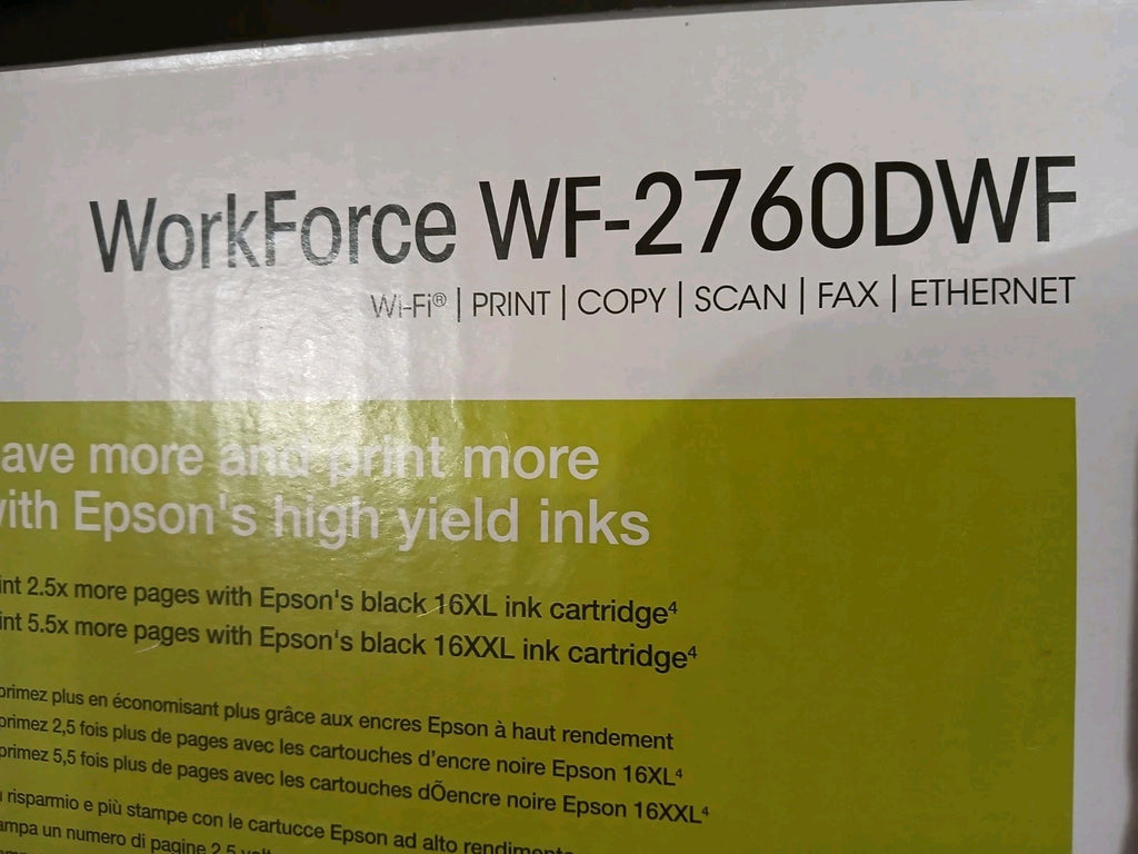 Epson WorkForce WF-2760DWF 4-in-1 Tintenstrahldrucker Duplex ADF USB 2.0 Win 11