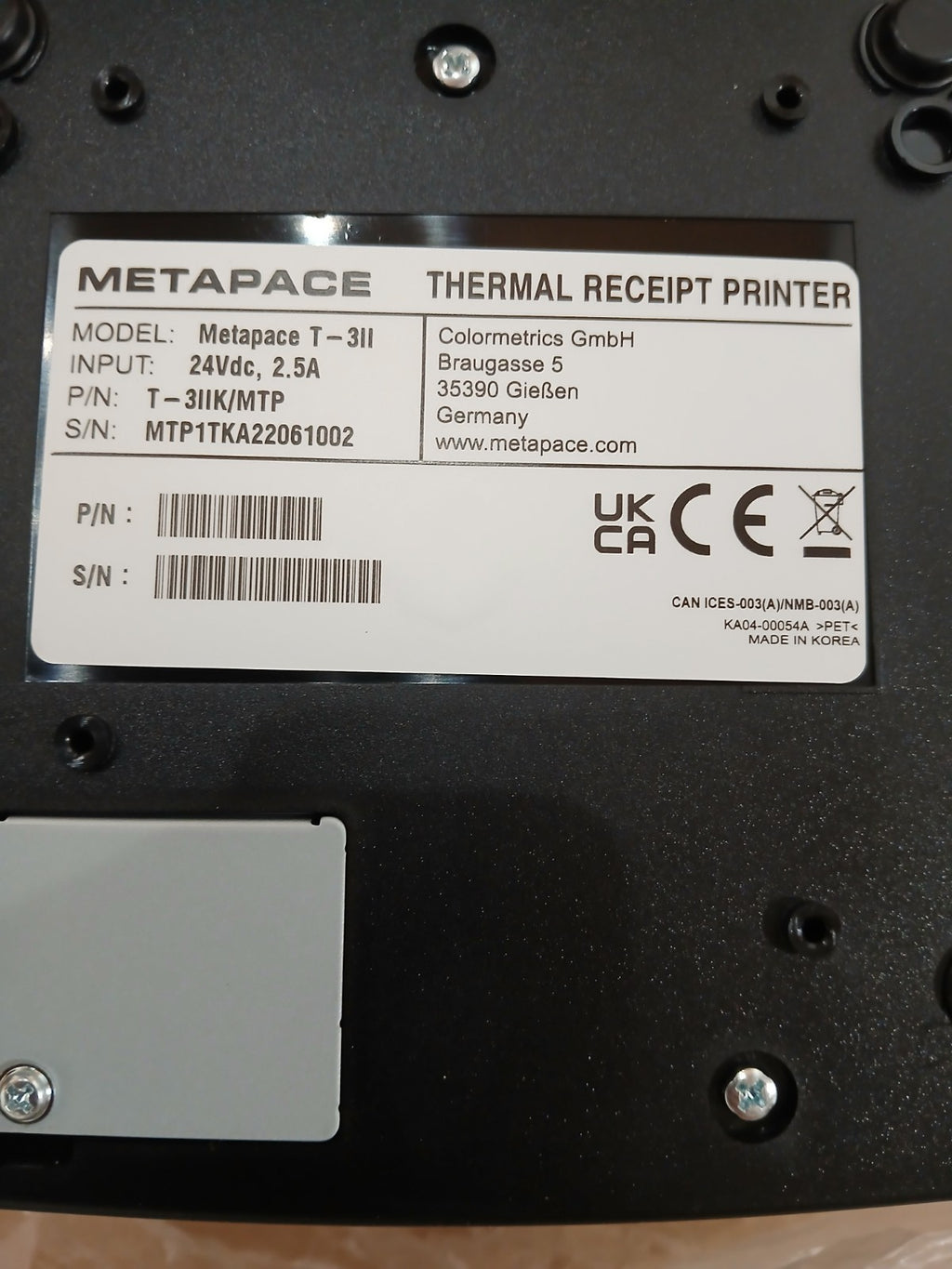 Metapace T-3 II Thermodirekt Kassenbondrucker POS USB Beleg Gastro Einzelhandel