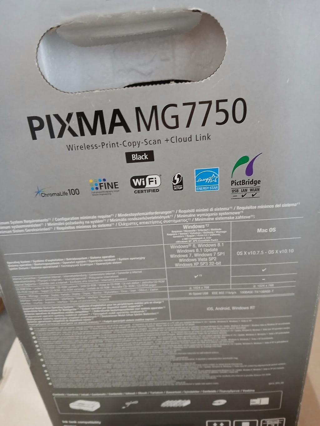 Canon Pixma MG 7750 3in1 Tintenstrahl-Multifunktionsgerät Duplex Airprint Win 11