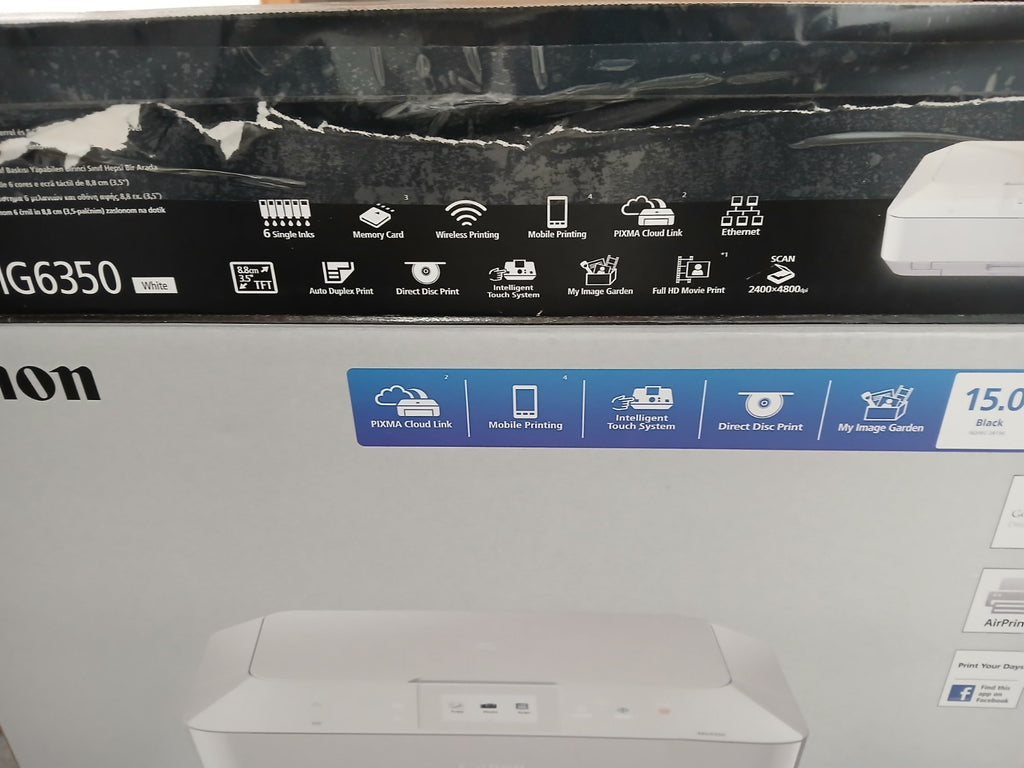 Canon Pixma MG6350 Drucker WHITE wie Neu! Unbenutzt & Vollständig! Blitzversand!