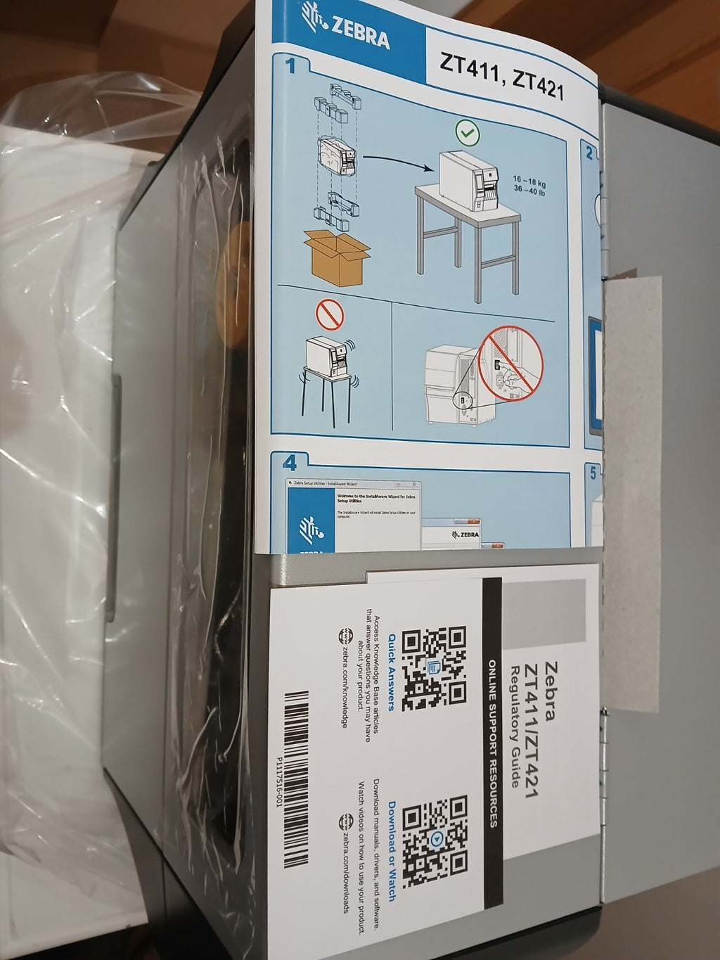 Zebra ZT411 203DPI Etikettendrucker Thermotransfer / direkt Bluetooth Netzwerk