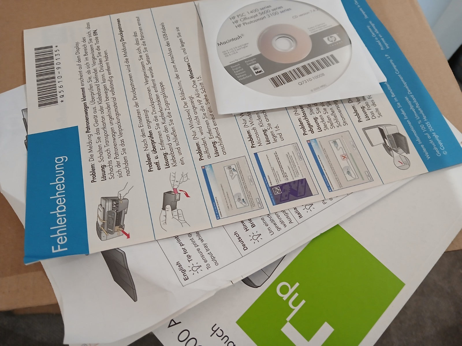 HP OfficeJet 5610 Tintenstrahldrucker 4-in-1-Multifunktionsgerät ADF USB Win 10