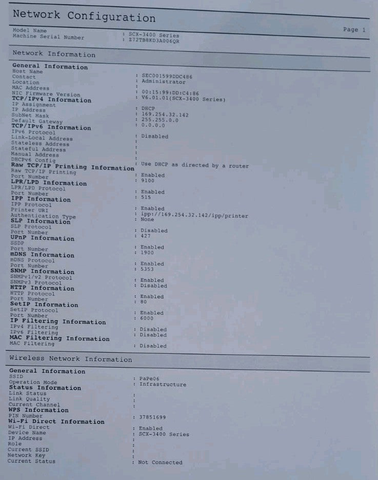 Samsung SCX-3405W SW Laserdrucker Scan Kopie Wi-Fi ADF Mac OS USB 2.0 Win 11