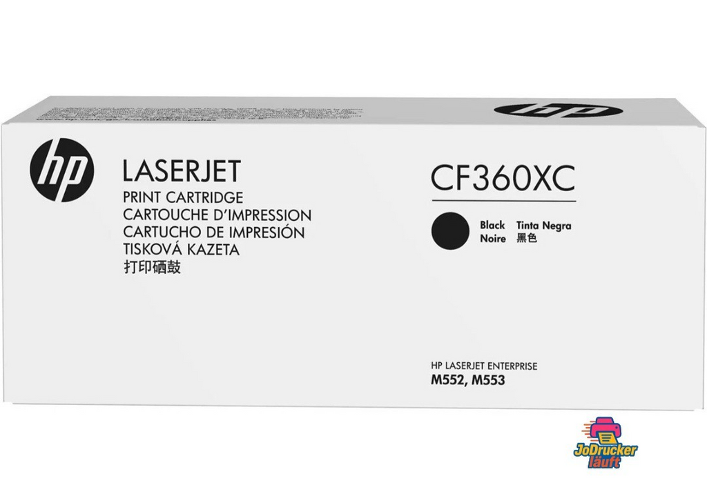 Original HP Toner CF360XC CF360XH 508X CF360X für HP M552 MFP M577 Black Neu