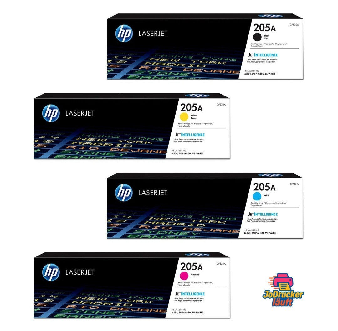 4x HP 205A Original Tonerkassetten Toner Color LaserJet Pro MFP M180n M181fw OVP