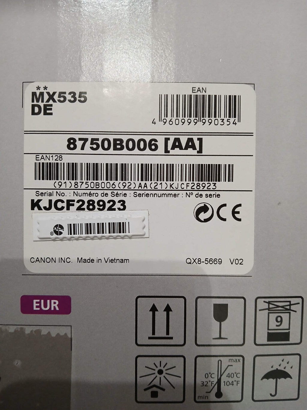 Canon PIXMA MX535 4-in-1 Tintenstrahldrucker Duplex ADF Netzwerk Wi-Fi Direkt