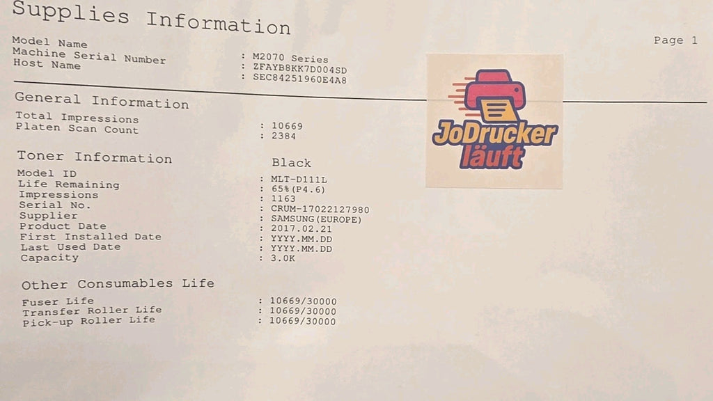 Samsung Xpress M2070W S/W Laserdrucker Multifunktionsgerät A4 USB 2.0 Windows 11