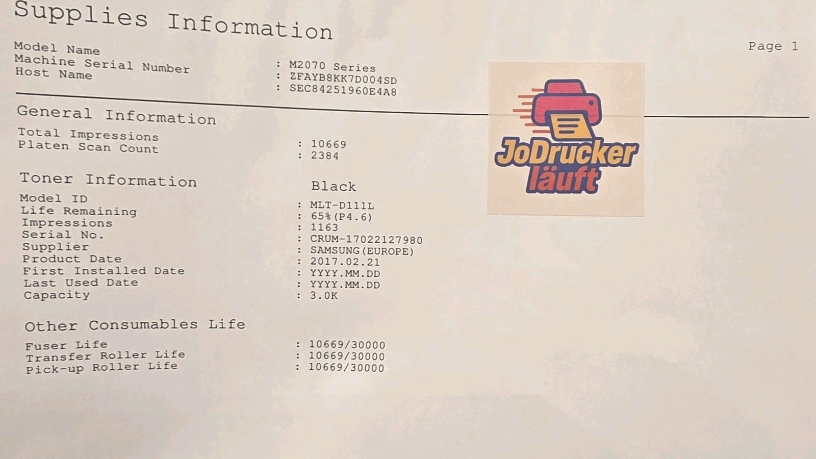 Samsung Xpress M2070W S/W Laserdrucker Multifunktionsgerät A4 USB 2.0 Windows 11