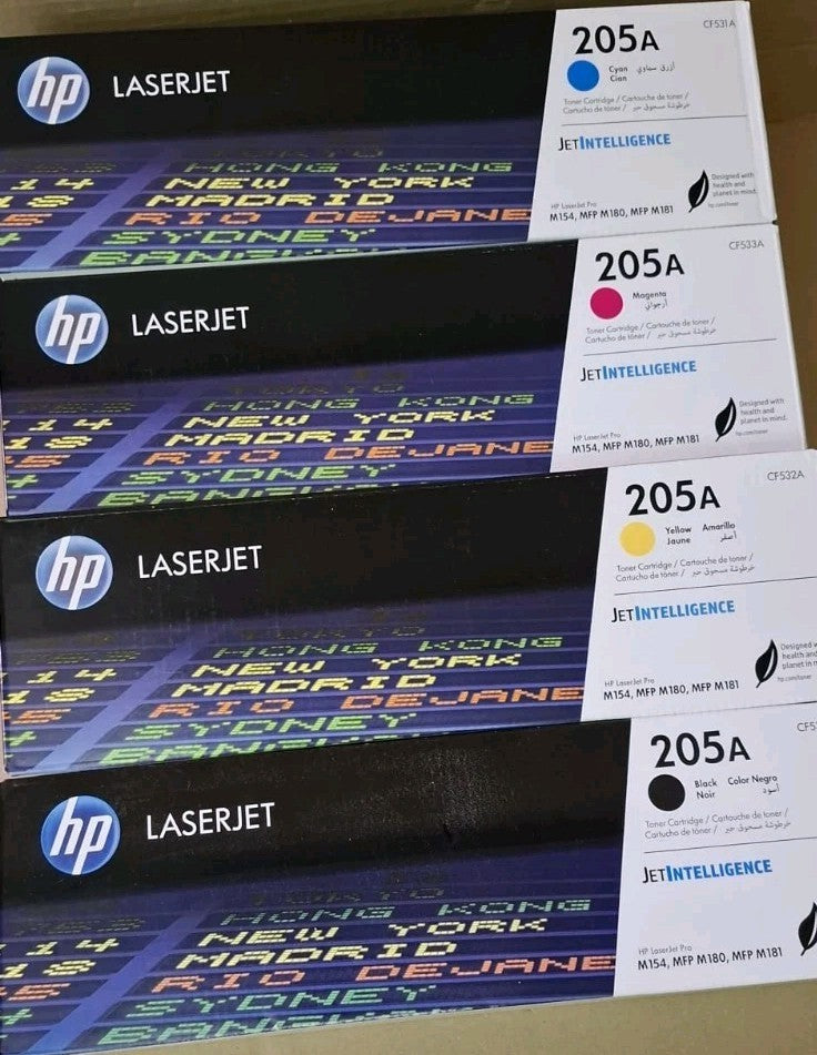 4x HP 205A Original Tonerkassetten Toner Color LaserJet Pro MFP M180n M181fw OVP