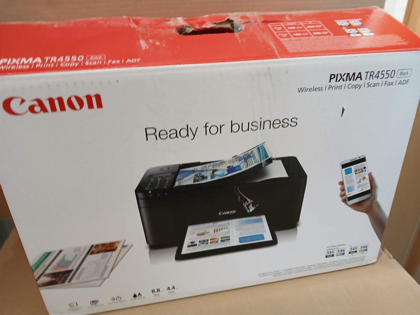 Canon PIXMA TR4550 Tinten-Multifunktionsdrucker Duplex ADF WLAN Airprint Win 11