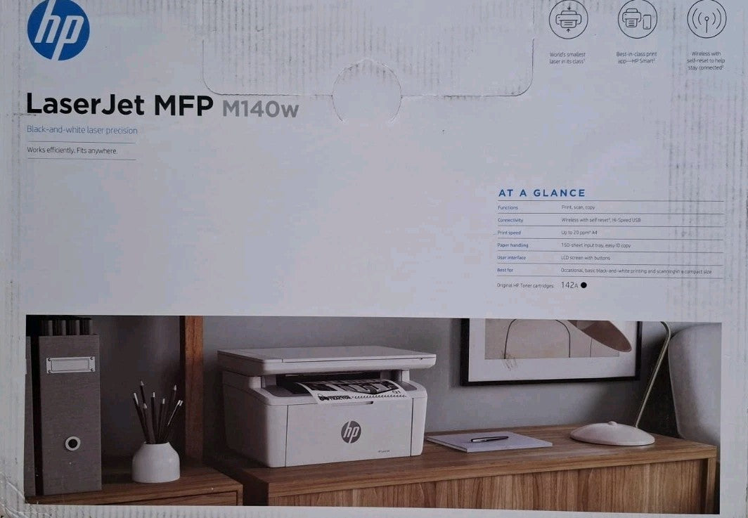 HP Laser Jet MFP M140w Multifunktionsdrucker Scannen Kopieren USB Wi-Fi Win 11