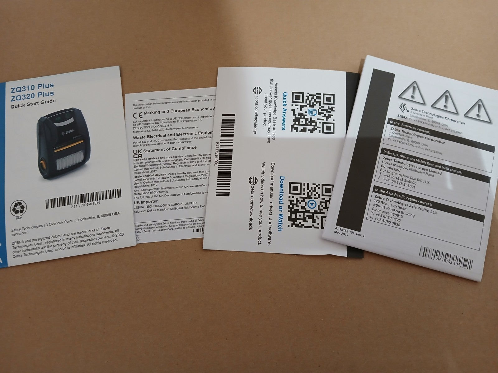 Zebra ZQ320 Plus Thermodirekt Etikettendrucker Outdoor USBC BT WLAN NFC 203 dpi