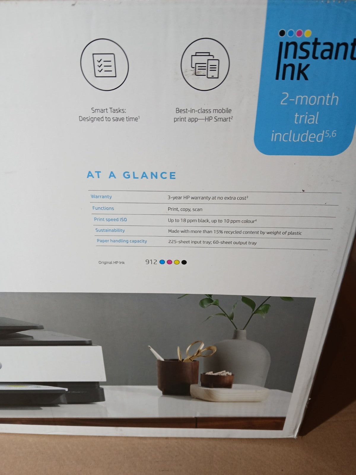 HP OfficeJet 8012 Tintenstrahldrucker Kopie Scan Duplex ADF Wifi HPePrint Win 11