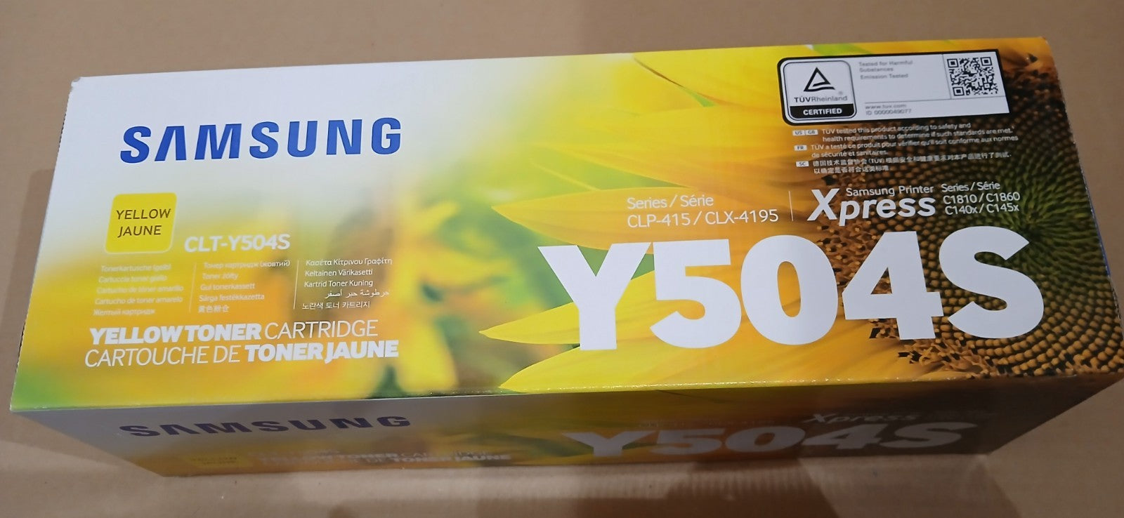 Original Samsung Tonerkartusche Y504S Schwarz Neu ! 1.800S. ! CLP + CLX +C18xx