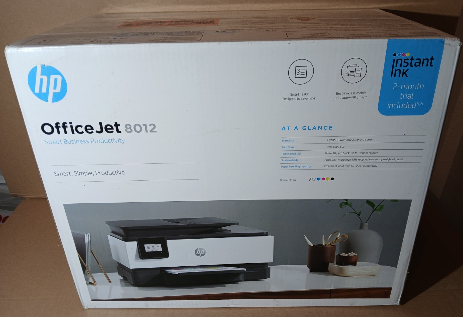 HP OfficeJet 8012 Tintenstrahldrucker Kopie Scan Duplex ADF Wifi HPePrint Win 11