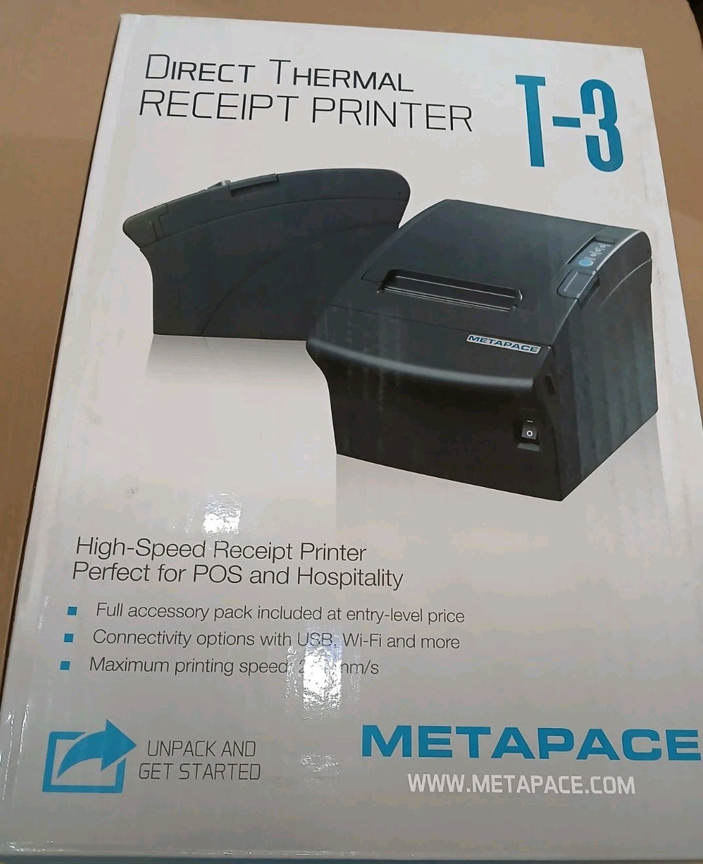 Metapace T-3 II Thermodirekt Kassenbondrucker POS USB Beleg Gastro Einzelhandel