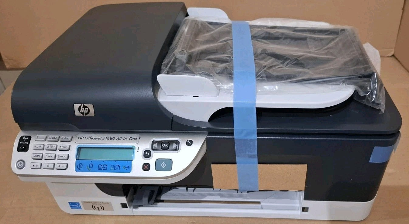 HP Officejet J4680 4-in-1 Tintenstrahldrucker Multifunktionsgerät ADF WLAN Win10
