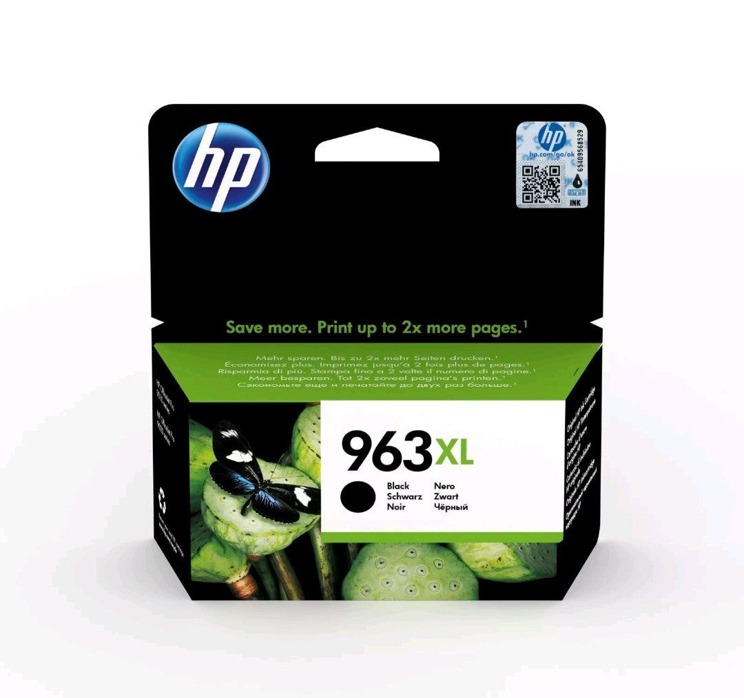 Original HP Tintenpatrone Schwarz BK 963XL für Officejet Pro 9019 9020 9022 9025