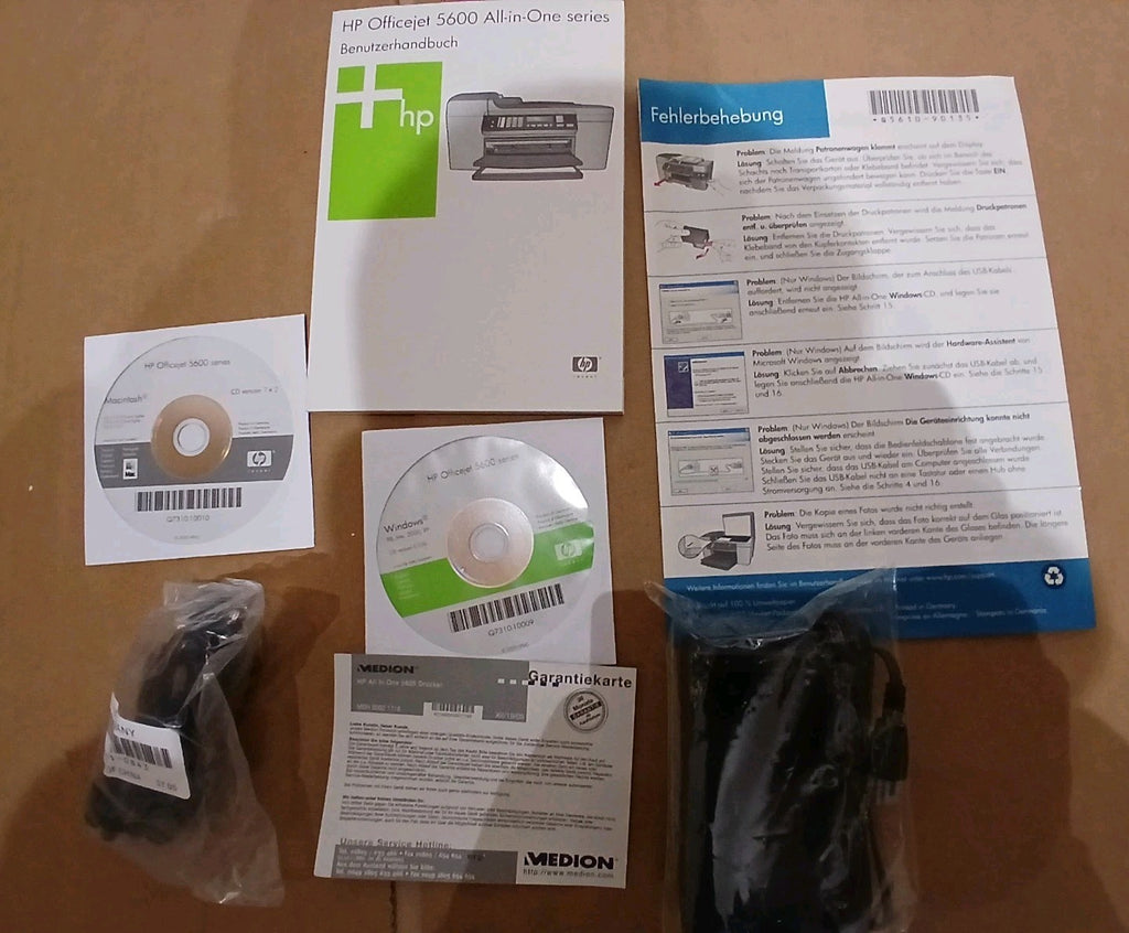 HP OfficeJet 5605 Tintenstrahldrucker 4-in-1-Multifunktionsgerät ADF USB Win 10