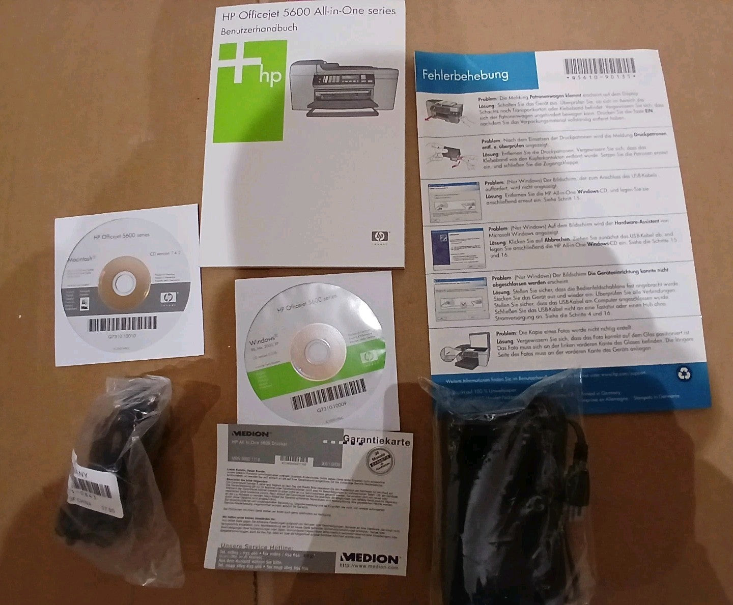 HP OfficeJet 5605 Tintenstrahldrucker 4-in-1-Multifunktionsgerät ADF USB Win 10
