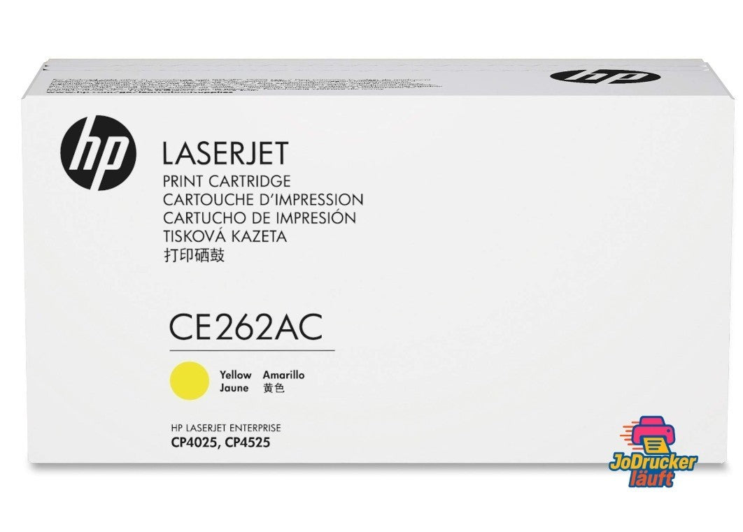 Original HP CE262AC Yellow Gelb für Color Laser Jet & Color Laser Jet Enterprise