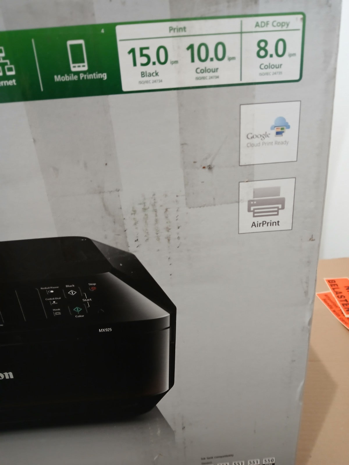 Canon PIXMA MX925 4-in-1-Tintenstrahldrucker Duplex ADF CD/DVD Druck WLAN Win 10