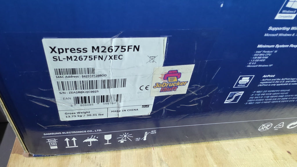 Samsung Xpress M2675FN Laser 4-in-1 Multifunktionsdrucker ADF LAN USB 2.0 Win 11