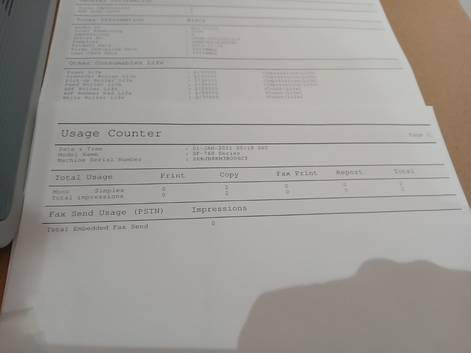 Samsung XPress SF-765P Multifunktionsdrucker Kopie Fax Scan ADF Scan to PC A4 A5