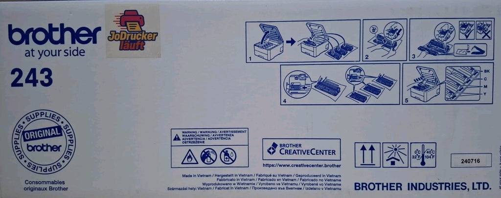 Original Brother TN-243 Toner Schwarz DCP-L 3500Series DCP-L3510CDW DCP-L3517CDW