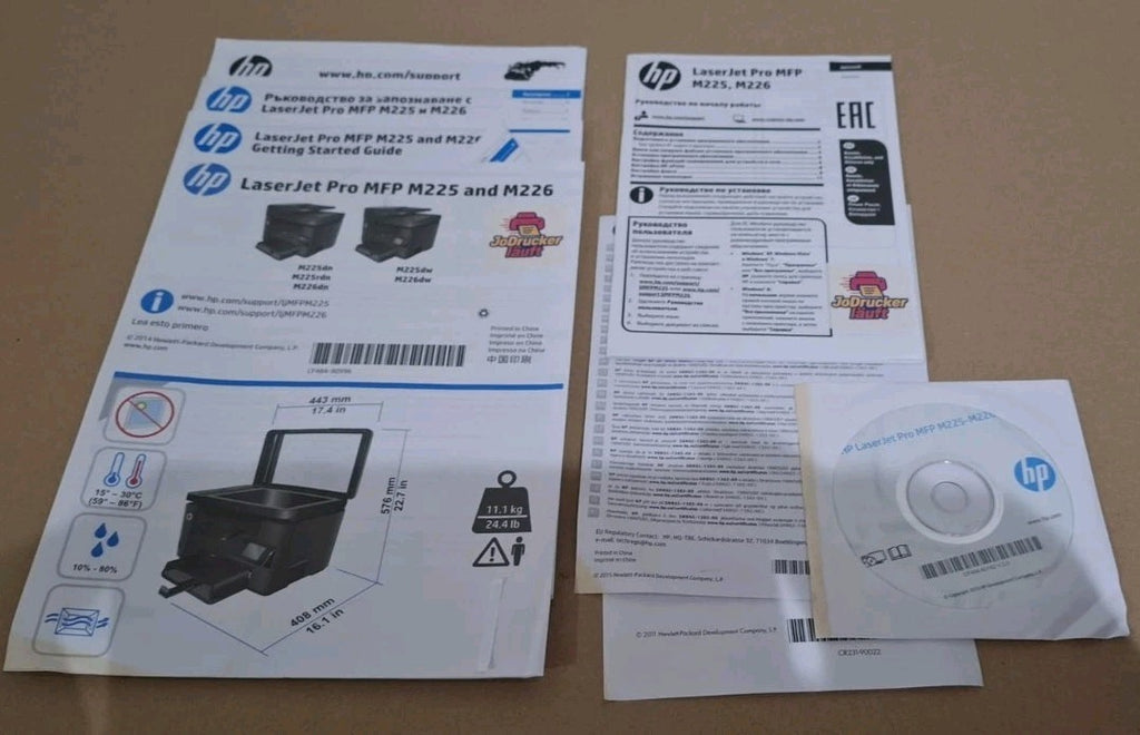 HP M225dn 4-in-1 S/W Multifunktionsdrucker Duplex ADF Netzwerk Lan Mac OS Win 11