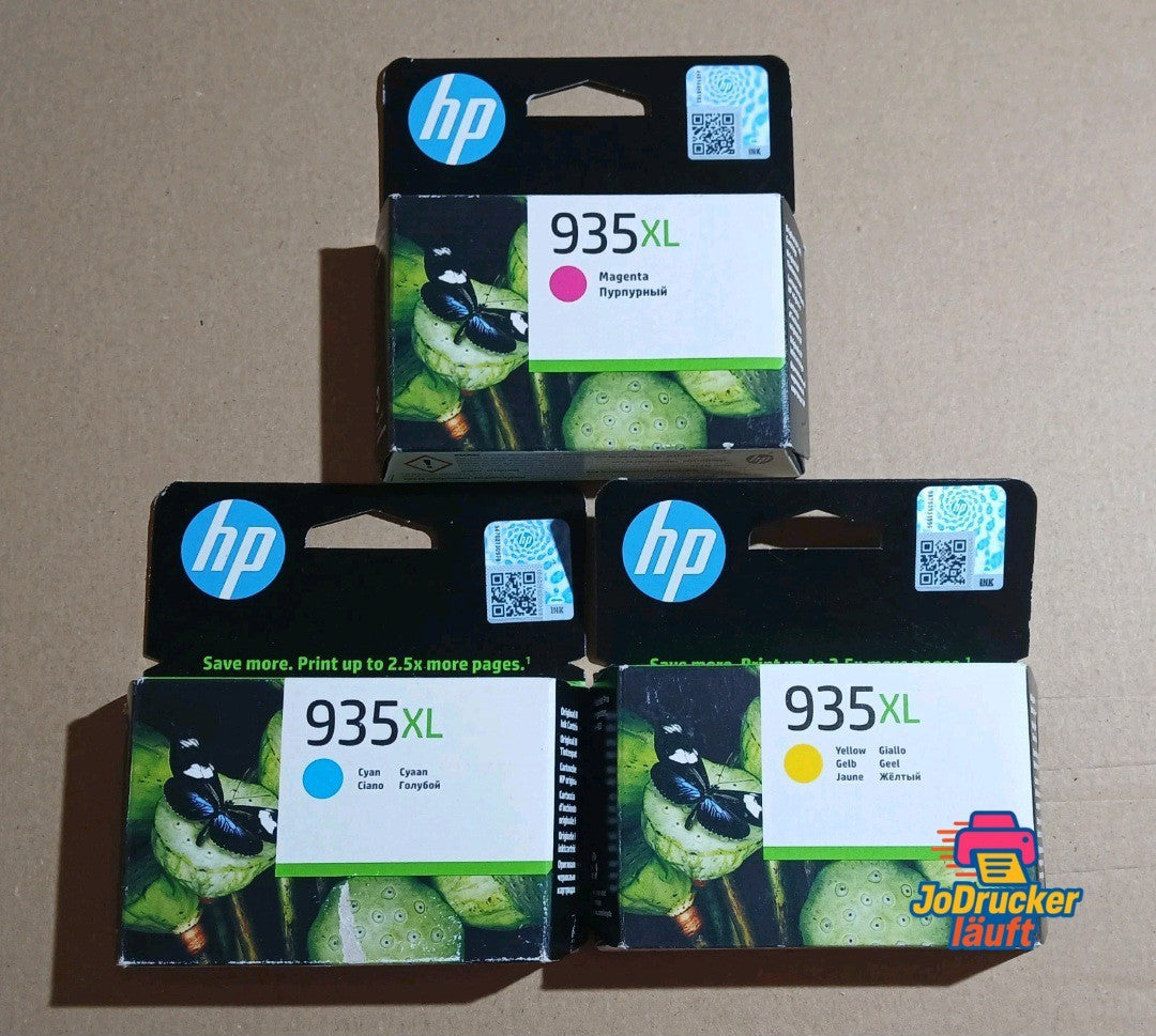 Original HP 934XL 935XL 3x Farbpatrone Tintenpatronen Office Jet/Pro X4E14AE