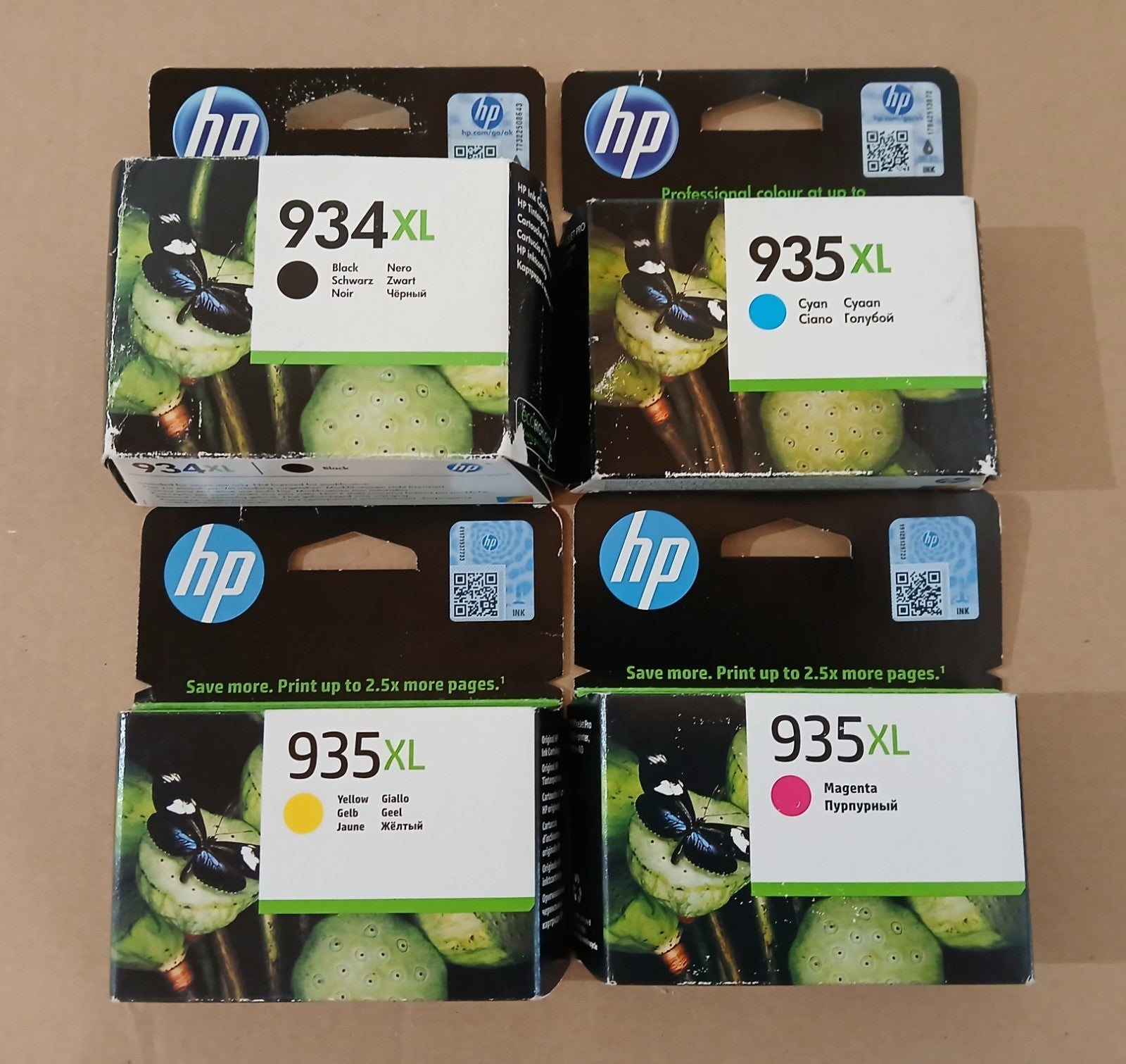 Original HP 4er Set 934XL 935XL Multipack Tintenpatronen Office Jet/Pro X4E14AE
