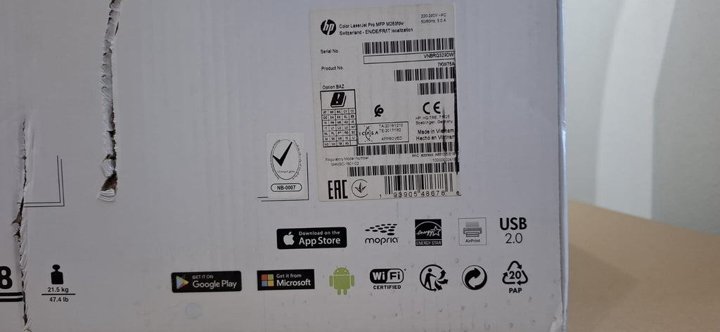 HP Color LaserJet Pro MFP M283fdw Multifunktionsdrucker Duplex ADF WLAN Win 11