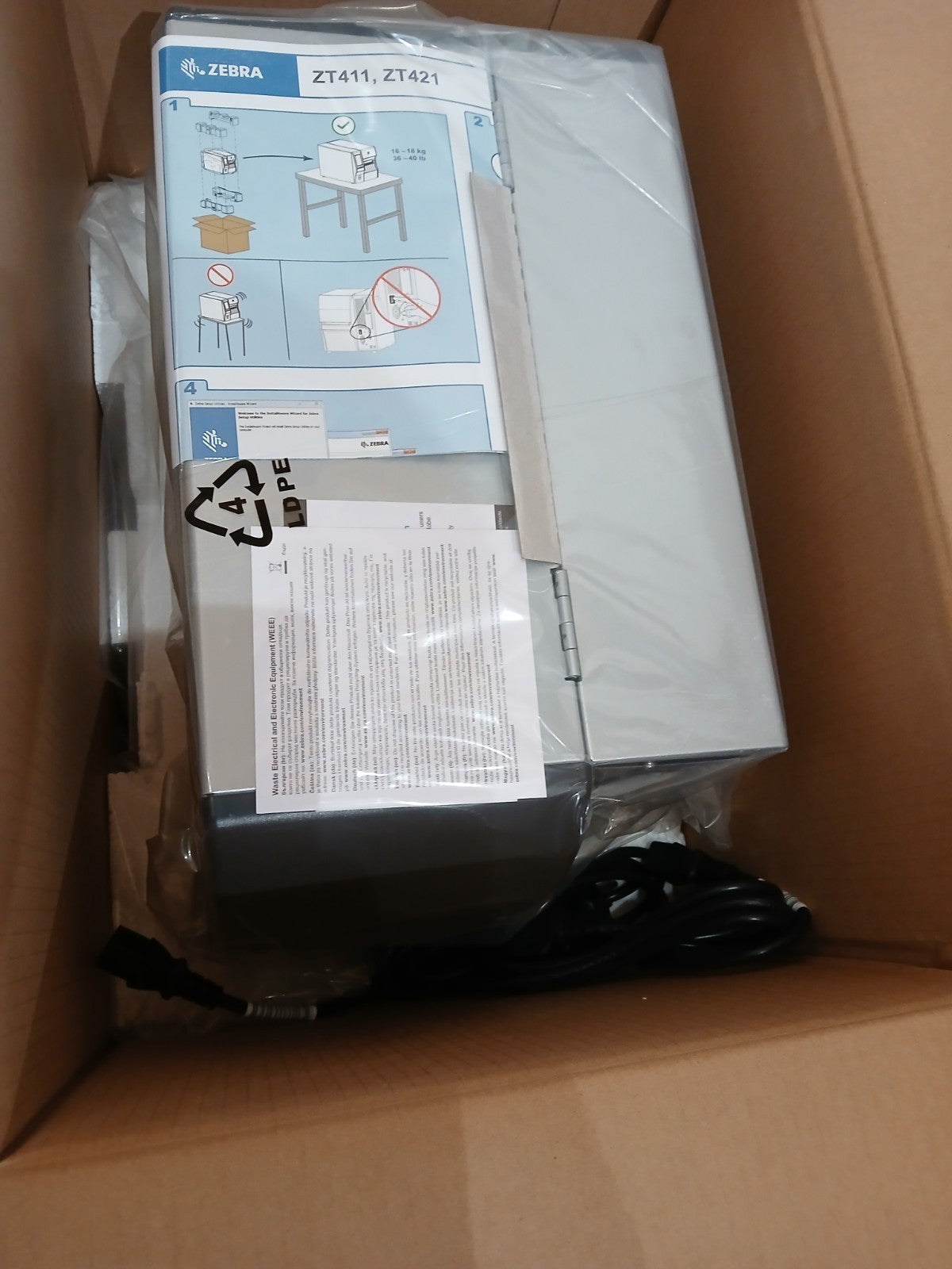 Zebra ZT411 203DPI Etikettendrucker Thermotransfer / direkt Bluetooth Netzwerk