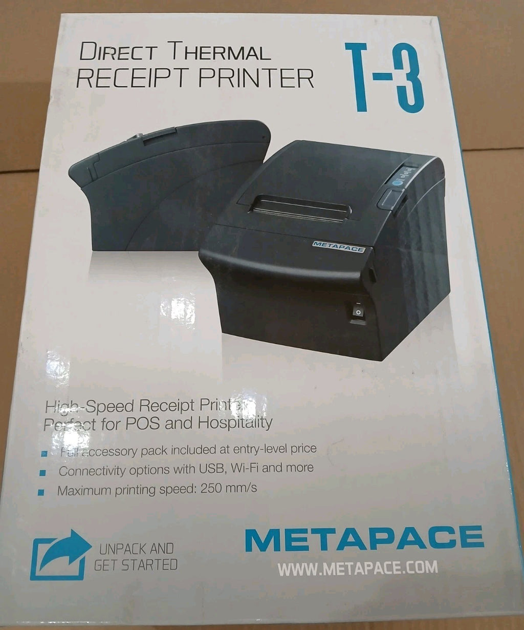 Metapace T-3 II Thermodirekt Kassenbondrucker POS USB Beleg Gastro Einzelhandel