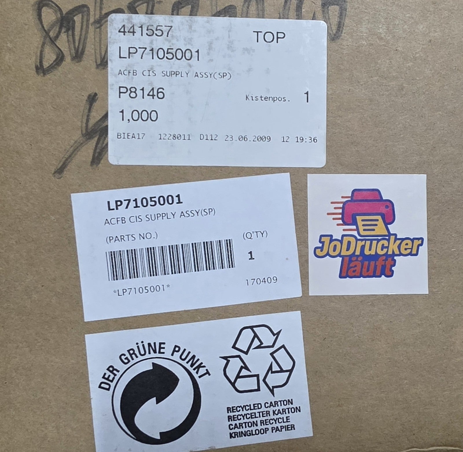 Original Brother LP7105001 Flachbett Scanner für DCP 9040CN MFC 9440CN Neu