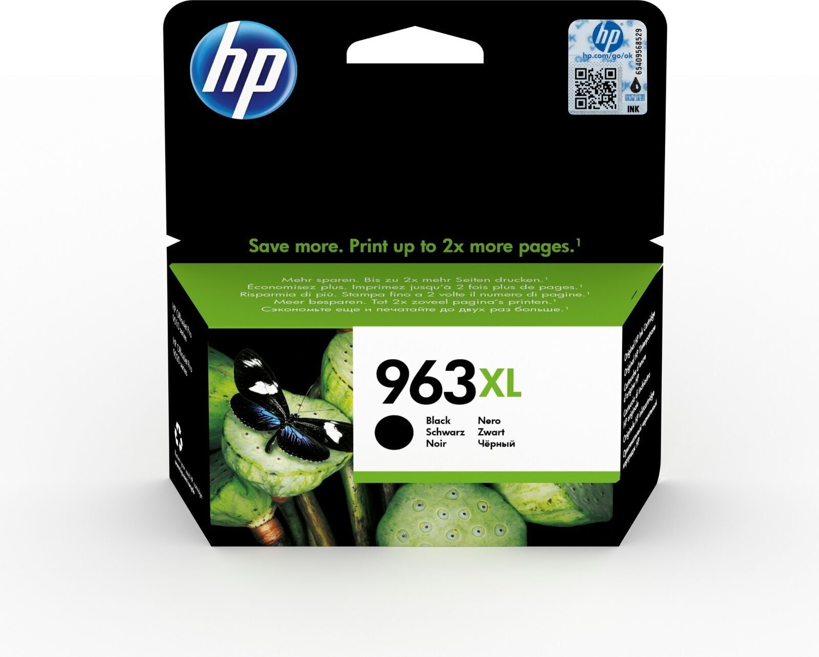 Original HP Tintenpatrone Schwarz BK 963XL für Officejet Pro 9019 9020 9022 9025