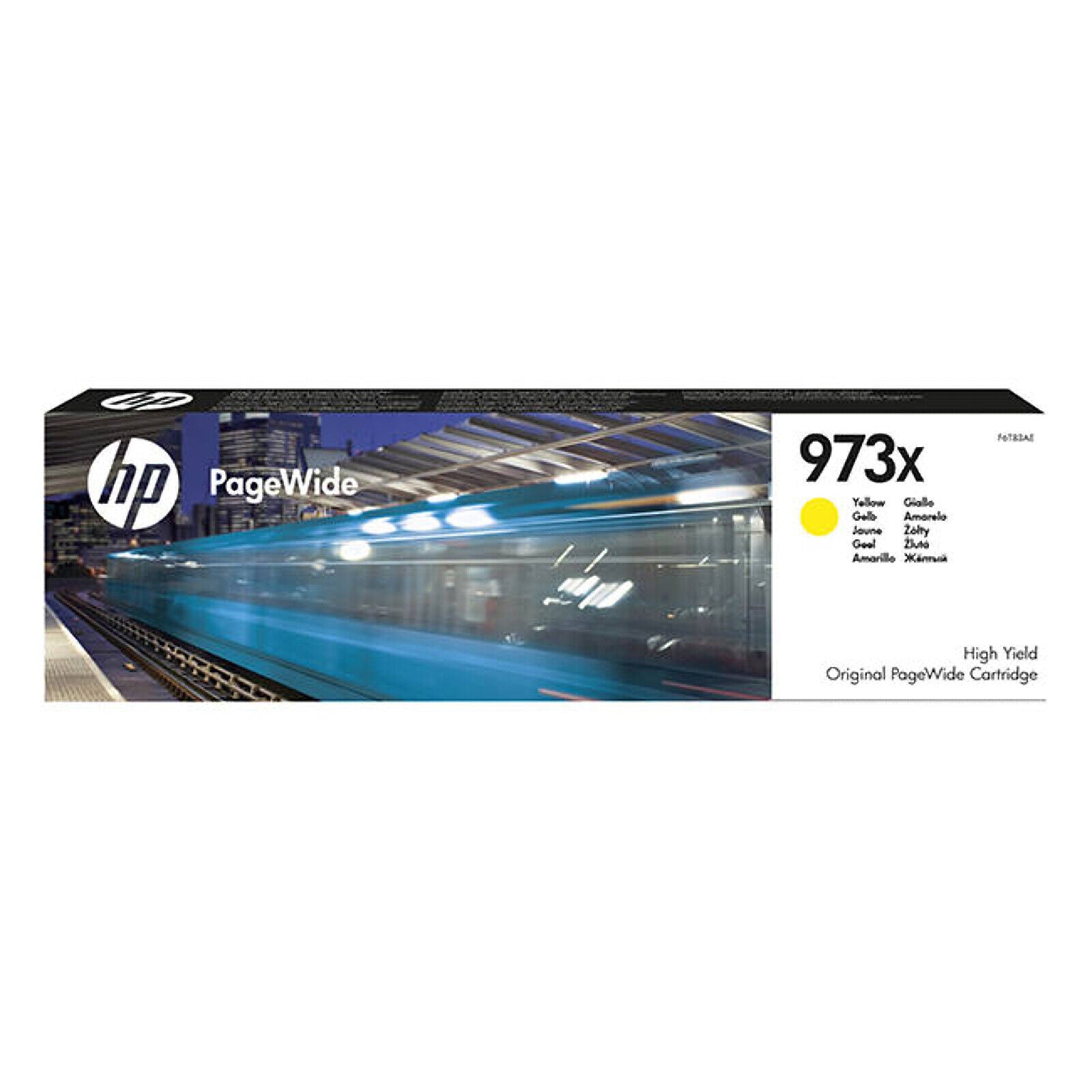ORIGINAL HP 973X TINTENPATRONE Gelb - PAGEWIDE PRO 452 477 - MHD 2019-2025