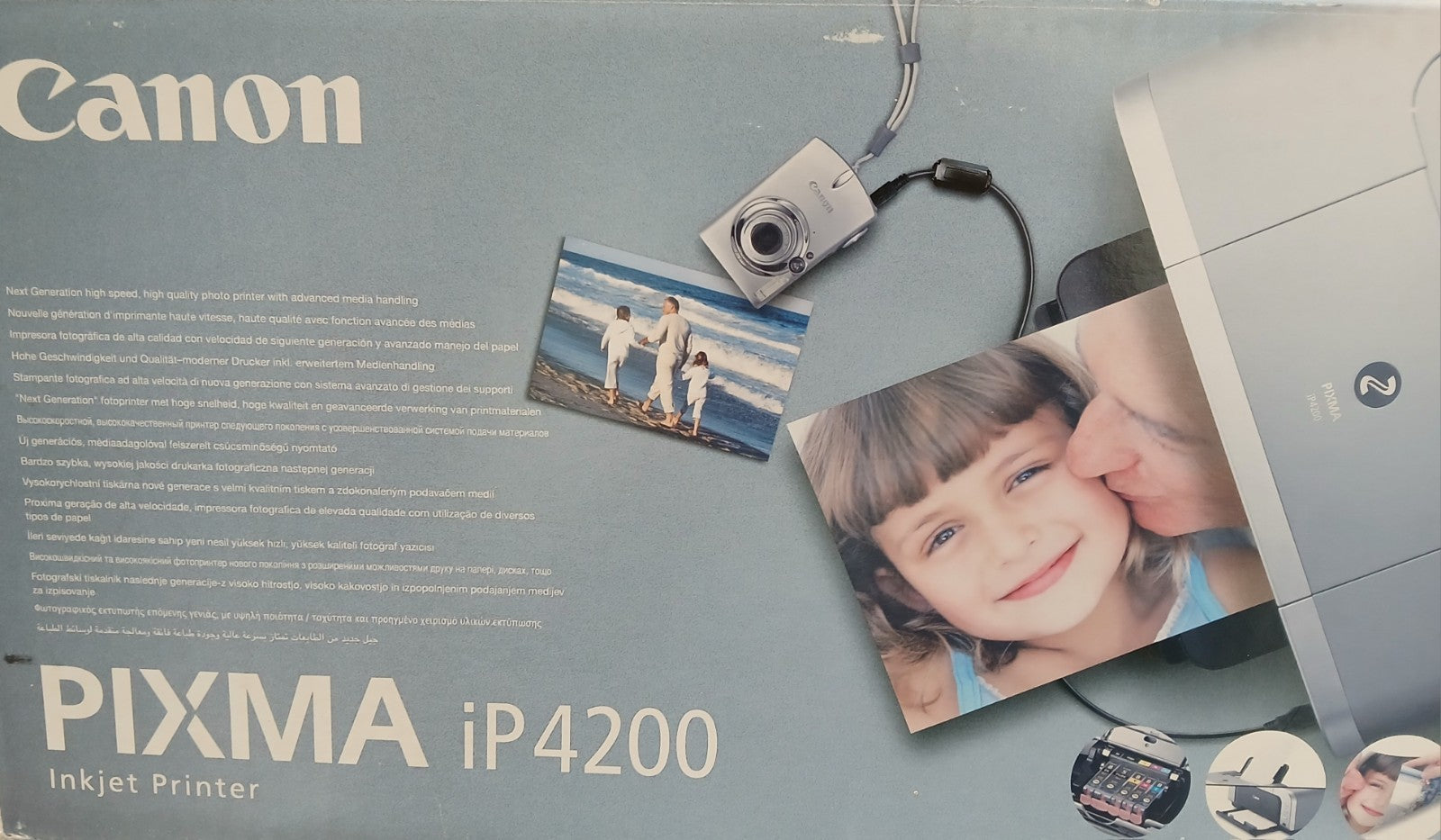 Canon Pixma iP4200 Tintenstrahl Foto & CD  & DVD Drucker Wie Neu !  XP ! USB !
