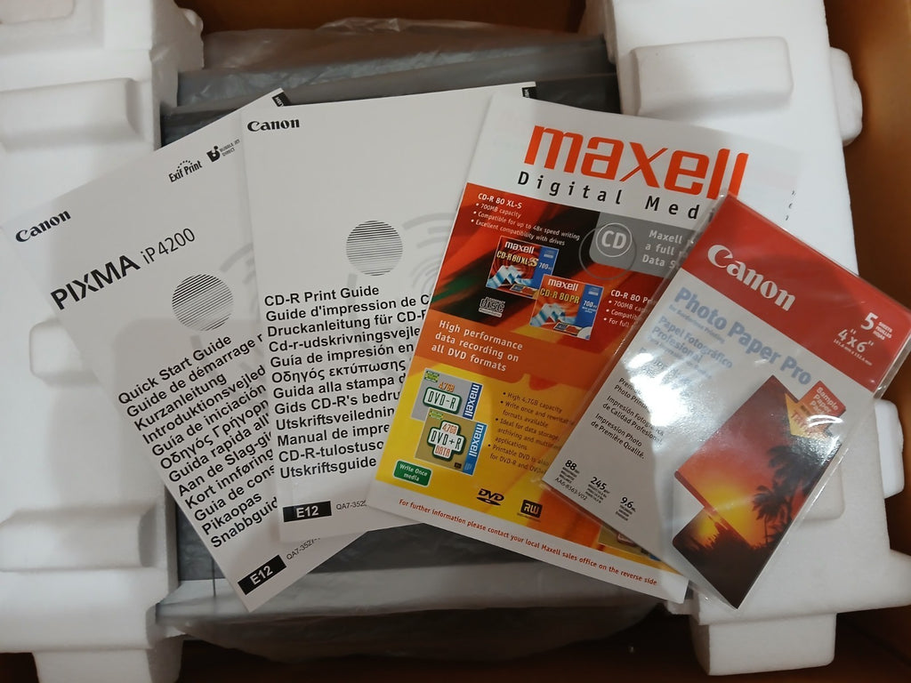 Canon Pixma iP4200 Tintenstrahl Foto & CD  & DVD Drucker Wie Neu !  XP ! USB !